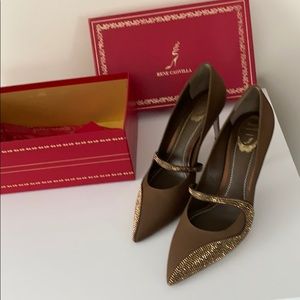 Rene Caovilla jeweled pumps